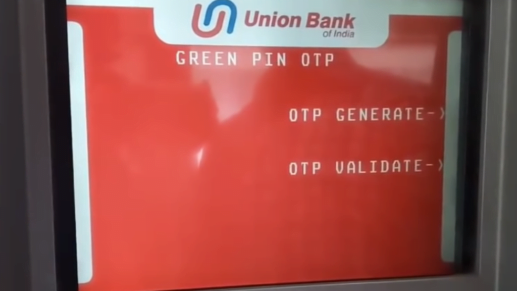 Union bank ATM pin generation