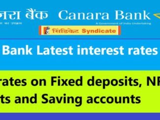 Canara bank fd interest rates