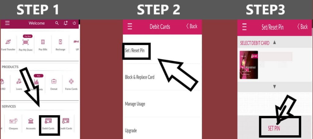 Axis bank debit card pin generation online