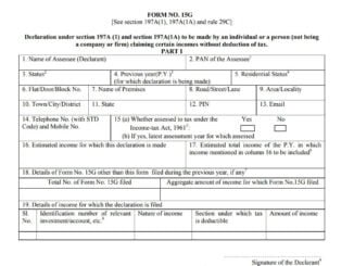 15g form fill up | Download form 15G - fundsinflux.com